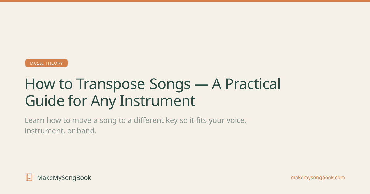 How to Transpose Songs — A Practical Guide for Any Instrument (2026 ...